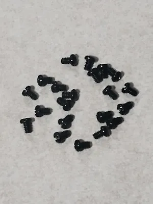 Lot Of 21 Computer Motherboard Screws 6-32 X 5mm Bolts Black Gaming New! • $2
