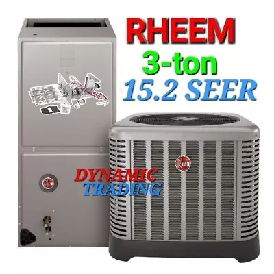 Rheem Endeavor 3 Ton 15.2 SEER2 AC Air Condition Split System With 7.5kW Heater • $3900