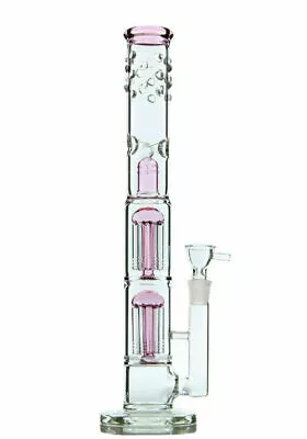 $39.49 • Buy 16 Inch Big Heavy Tree Perc Glass Bong Quality Tobacco Smoking Water Pipe Hookah