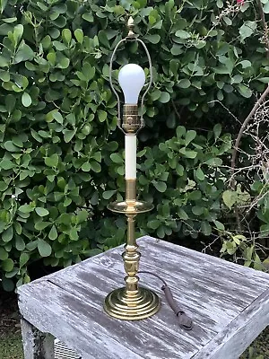 Virginia Metalcrafters Colonial Williamsburg Cw16-34 Brass Candlestick Lamp • $195