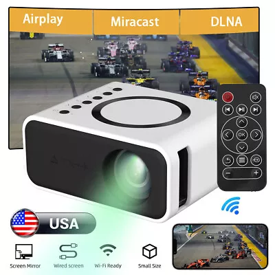 Mini Portable Projector 1080P HD Video Home Theater Home Cinema Phone Projector • $43.98