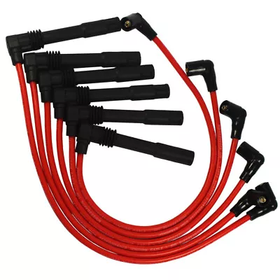 Red JDMSPEED Spark Plug Wire Set For Volkswagen Passat Audi A4 A6 2.8L 671-6165 • $23.96