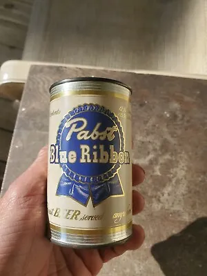 Beautiful Mini  Pabst Blue Ribbon Beer  Bank Top Can Empty Can NO ALCOHOL  • $34.96