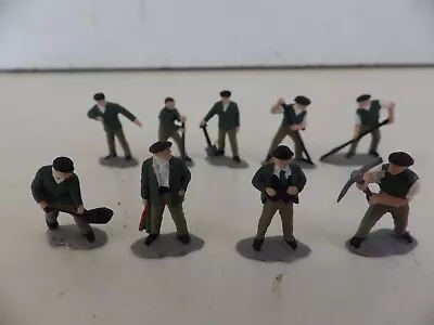 £6.99 • Buy 9 Model Railway People Workmen G.W.R  9 H / Painted  Dapol Figures NEW  OO Gauge