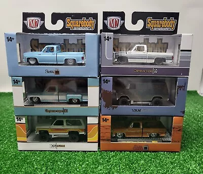 M2 Machines Squarebody 2024 Syndicate Series Set Of 6 Trucks With Sleeve • $100