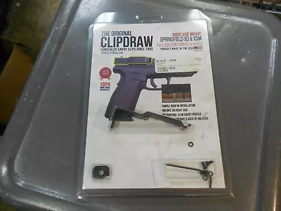 Clipdraw Belt Clip For Springfield Armory XD XD MOD 2 & XDM IWB RH Holster • $19.94