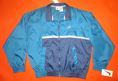 Vintage 1995 Men's Nike Full Zip Windbreaker Jacket W/ Hang-tag Sz. Medium NOS • $39.95