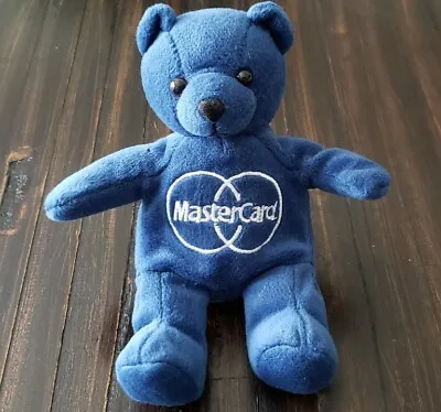 MasterCard Credit Card EXCLUSIVE Blue Bear Plush Selling Edge W/ Talkbox EUC • $64.95