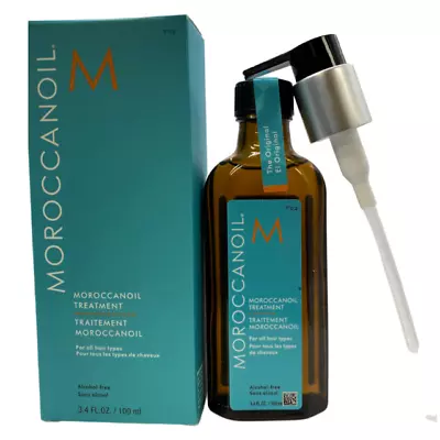 Moroccanoil Treatment Oil Original 3.4oz / 100ml With Pump For All Hair Types • $30.50