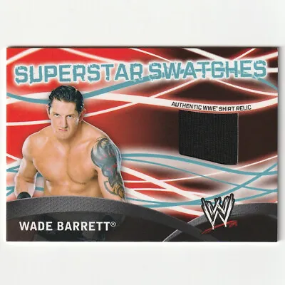 WWE Topps Superstar Swatches WADE BARRETT Authentic Shirt Relic Card 2011 NXT • $9.99