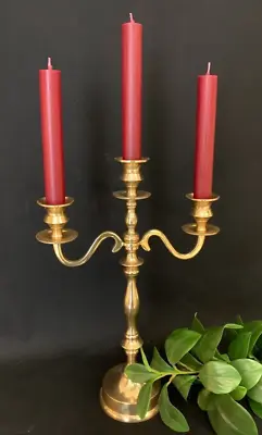 £36.35 • Buy Beautiful Candle Holder Lights 3-armig Metal Gold 39cm New