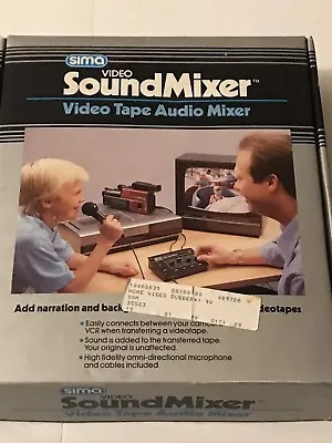 NEW Vintage Sima Video SoundMixer Video Tape Audio Mixer - MODEL SSM 1988 • $38.19