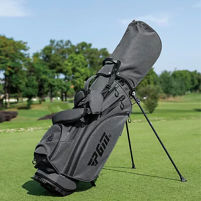 PGM Golf Stand Bag Grey Large Polyester Bag For Men With Insulated PVC Coating • $129.99