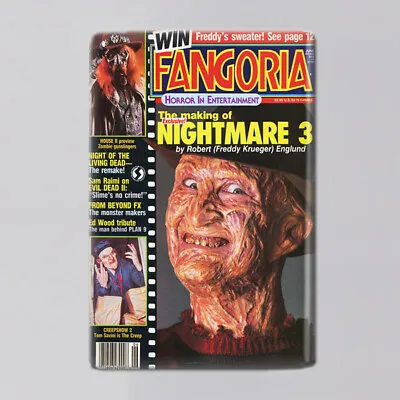 NIGHTMARE ON ELM STREET 3 / FANGORIA MAGAZINE - 2 X3  POSTER MAGNET Horror 1987 • $6.99