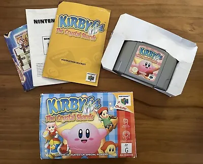 Kirby 64 The Crystal Shards N64 Complete Game Boxed Used (AUS Version) • $1000