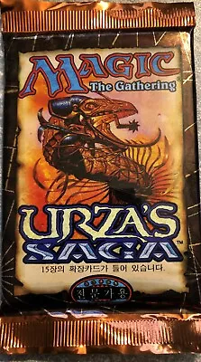 MTG - Factory Sealed Korean Language Urza's Saga Booster Pack • $260