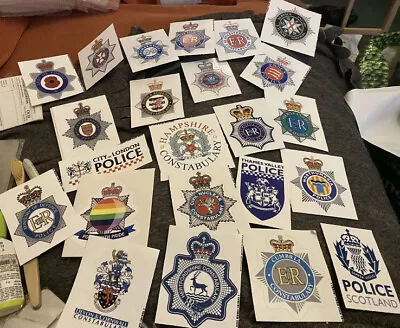 Vinyl Waterproof Locker Stickers Police Forces Of The Uk Pick Your Own 80mm • £2