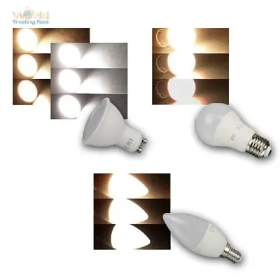 £9.36 • Buy LED Bulbs 3-Step Dimming Gu10/e27/e14, Dimmable With Normal Light Switch!