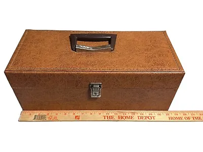 Vintage Vinyl 8 Track Tape Case Storage Box Fits 24 • $25.19