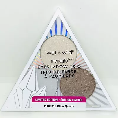 Wet N Wild Crystal Cavern Mega Glo Eyeshadow Trio 1110041E Clear Quartz • $7.49