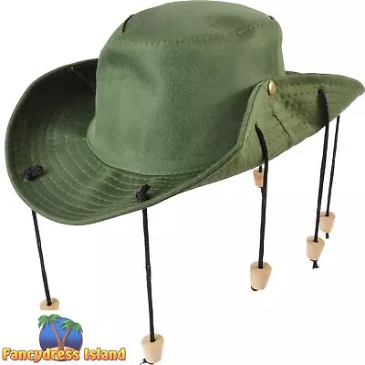£8.69 • Buy Forum Aussie Outback With Corks Hat Adults Fancy Dress