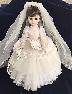  Vintage Madame Alexander 17  Elise Bride Dolls #1685 Brunette Brown Eyes W Box • $69.99