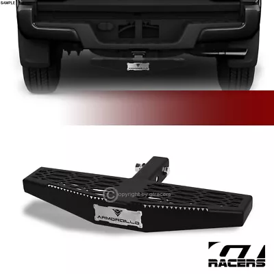 2  Matte Black Trailer Tow Mount Receiver Custom Rear Bumper Hitch Step Bar G18 • $110