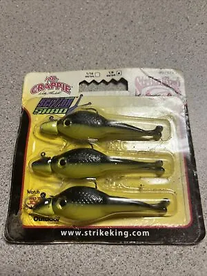 Strike King - Mr. Crappie - Scizzor Shad Head - 3 Pack - Purple & Yellow - New • $5