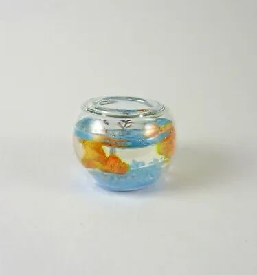 Dollhouse Miniature Fish Bowl Blue  G7775 • $15.99