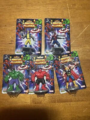 2013 Marvel Miniature Alliance RED HULK Wolverine Spider-Man Thor  3   New • $25