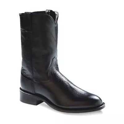 OLD WEST Men's Joseph Corona Calf Leather Pull-On Cowboy Boots With Roper Heel • $64