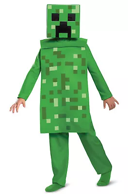 Brand New Minecraft Creeper Jumpsuit Classic Child Costume • $28.92