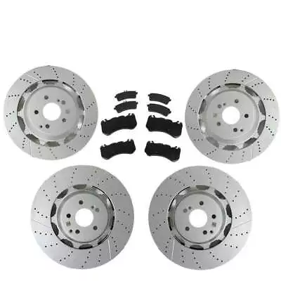 Set Of Front Rear Brake Rotors Discs Pads For 14-20 Mercedes Benz S63 S65 AMG • $995