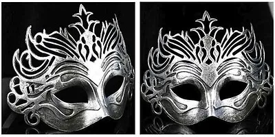 Roman Gladiator Mens Venetian Filigree Masquerade Mask Halloween Fancy Dress • £3.99