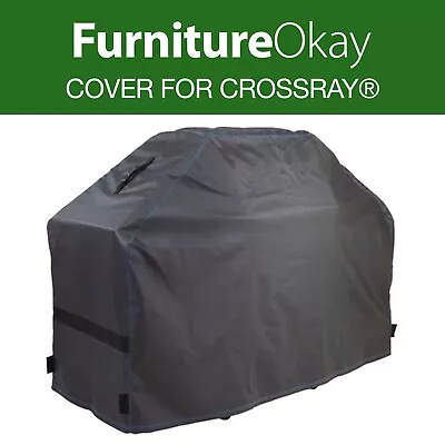 Cover For CROSSRAY® 4-Burner Gas BBQ With Trolley Black Polyester • $99.95