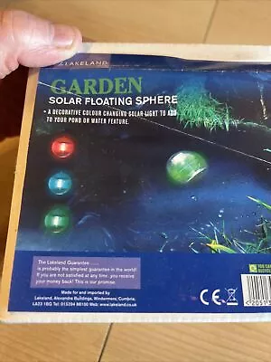 Garden Floating Solar Sphere • £4