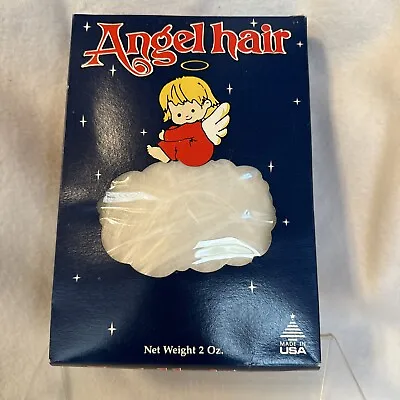 Angel Hair Spun Glass Union Wadding Co USA 2 Oz Christmas Decor 2 Vintage • $16.99