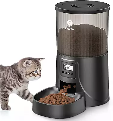 Automatic Cat Feeders Timed Dog Feeder 4L Programmable Control 1-6 Meals Pet Dr • $48.99