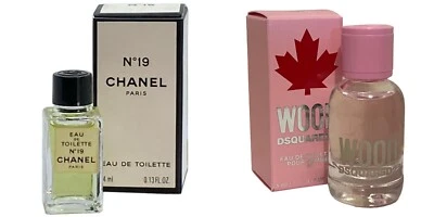 £26.99 • Buy Women Miniature Mini Perfume Travel X2 DSquared Chanel 19