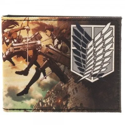 Anime Attack On Titan Scouting Regiment Attack Bi-fold Wallet (official) • £16.99