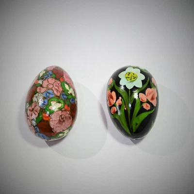 £5.50 • Buy Papier Mache Hand Painted Egg X 2