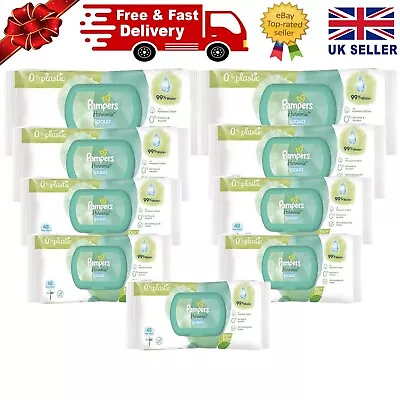 Pampers Harmonie Aqua Pure Skin Protection Baby Wipes 48 -PACK-9 • £13.99