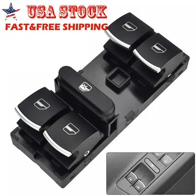 $12.64 • Buy New Front Left Power Window Master Control Switch For VW Tiguan Golf Jetta CC