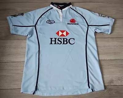 New South Wales Waratahs NSW Super Rugby Shirt 2009 - ISC XL Jersey Blue Top C4E • £49.99