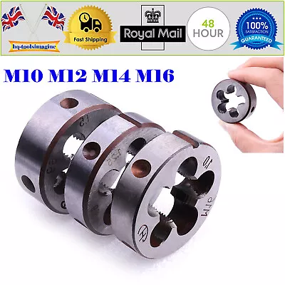 Metric Thread Cutting Die - Right Hand Round Threading Dies M10 M12 M14 M16 UK • £9.99