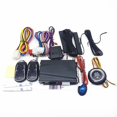 12V Car Engine Start Keyless Alarm System Push Button Remote Starter Stop Kit • $83.60