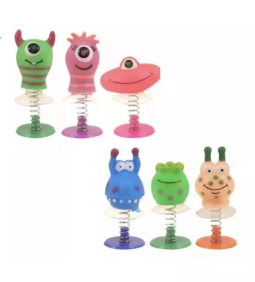 6x Monster Spring Jump Ups Pinata Toy Loot/Party Bag Fillers Wedding/Kids UK • $3.72