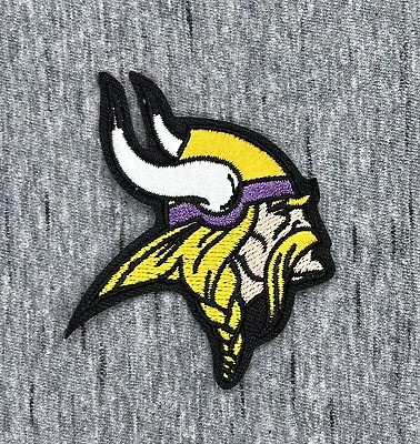 MINNESOTA VIKINGS EMBROIDERED IRON ON PATCH 2.5  X 2.5” FREE SHIPPING • $4.79