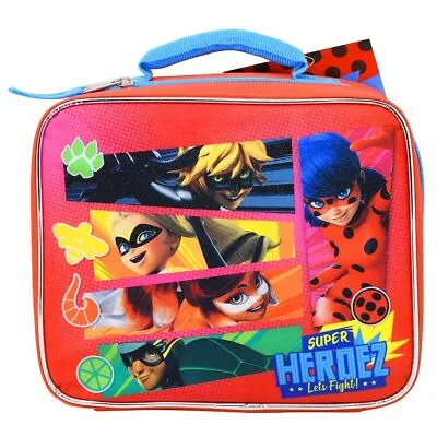 Miraculous Ladybug Red Rectangle Lunch Bag With Handle For Boys And Girls • £15.15