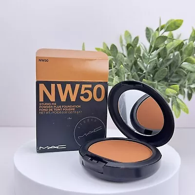 MAC Studio Fix Powder Plus Foundation - NW50 Rich Mahogany - 15g Full Size - NEW • $24.64